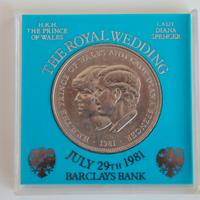 Moneta Corona Reale commemorativa.