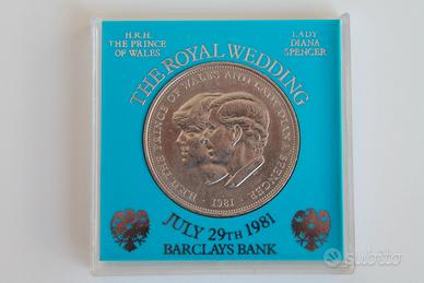 Moneta Corona Reale commemorativa.