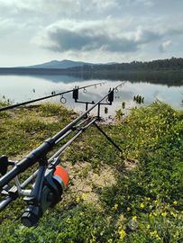 attrezzatura completa carpfishing 