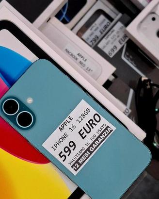 Iphone 16 128gb verde acqua