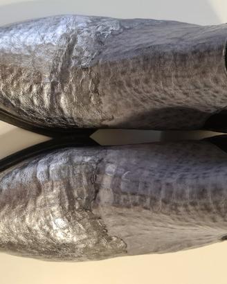 Stivaletto vic matie grigio argento