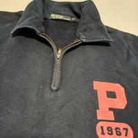 Ralph Lauren  Polo felpa blu ,mezza zip ,estiva ,L