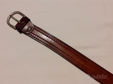 Keywest - cintura in pelle marrone - 127 cm