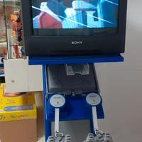 postazione gioco Playstation 1 tv Black Trinitron