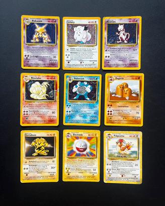 Lotto Carte Pokemon Set Base Rare Holo Non Holo