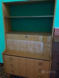 Mobili cameretta (armadio + libreria) legno chiaro