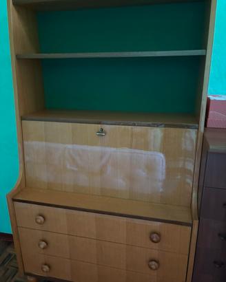 Mobili cameretta (armadio + libreria) legno chiaro