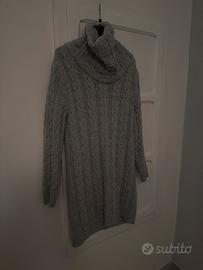 Maglione donna grigio lavorato