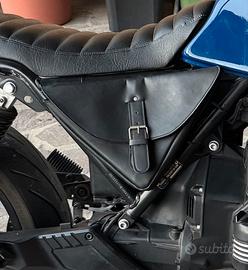Coppia borse lateralari finchetti in pelle bmw k