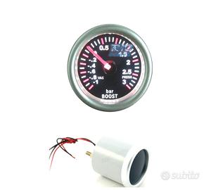 OROLOGIO PRESSIONE TURBO SFONDO NERO ILLUMINATO