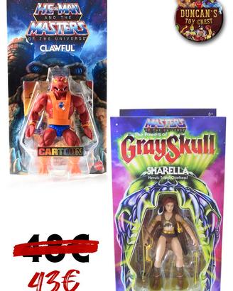Masters Of The Universe Origins Sharella e Clawful
