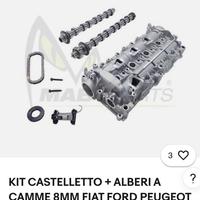 kit castelletto completo di alberi a camme 8mm per
