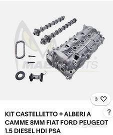 kit castelletto completo di alberi a camme 8mm per