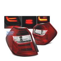 FANALI BMW E87 E81 04-07 A LED BAR ROSSI
