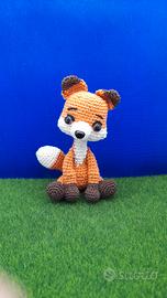 Volpe peluche morbido Artigianale 