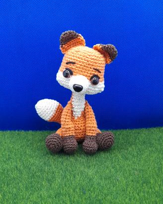 Volpe peluche morbido Artigianale 
