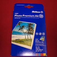 Carta fotografica patinata A6 Pelikan stampante