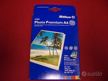 Carta fotografica patinata A6 Pelikan stampante