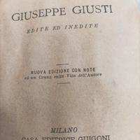 libro antico poesie di Giuseppe Giusti Ed. 1886