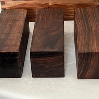 Set da 3 blocchi in legno Cocobolo