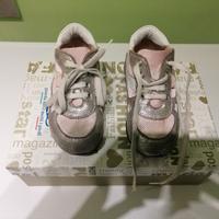 Scarpe ortopediche 24 rosa argentate 