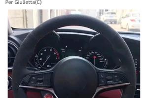 Coprivolante vera pelle scamosciata per Alfa
