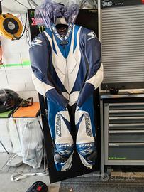 tuta moto Spike blu