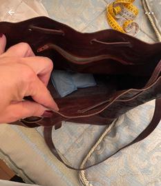 Borsa cuoio originale provenienza africana