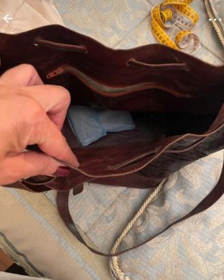 Borsa cuoio originale provenienza africana