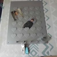 Portafoto e portachiavi in metallo 30x40