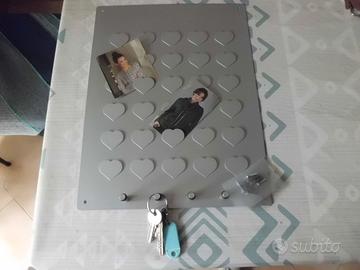 Portafoto e portachiavi in metallo 30x40