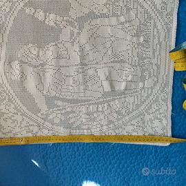 PANNELLO Filet Uncinetto XXL (50x50cm) - Filo di S