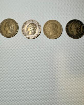 4 Monete 20 Lire 1959 - RARE (R) - Lotto o Singole