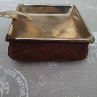 Posacenere vintage di lusso,in ottone,anni 50