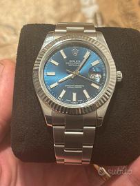 Rolex 113664 41 mm blue oyster come nuovo full set