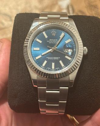 Rolex 113664 41 mm blue oyster come nuovo full set
