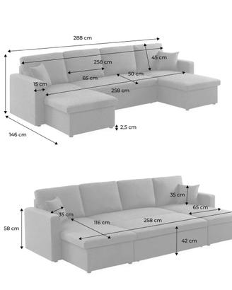 Divano letto panoramico 