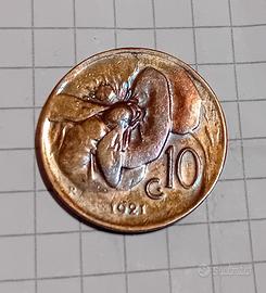 Regno d Italia.Vittorio Emanuele III 10 centesimi