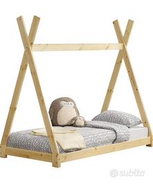 Letto montessoriano con materasso 80x160