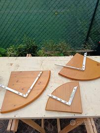Mensole legno angolari