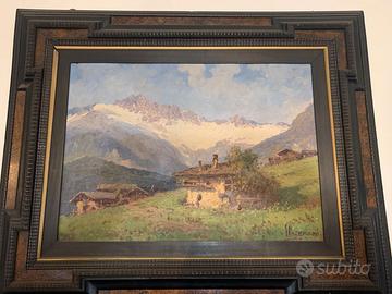 Quadro paesaggio firmato Luigi Liverani