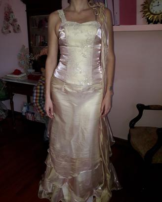 Vestito Sposa Atelier Sartoriale in Seta Champagne