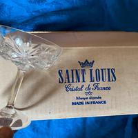 6 coppe champagne Saint Louis nuove