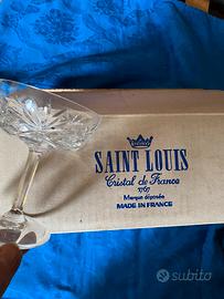 6 coppe champagne Saint Louis nuove