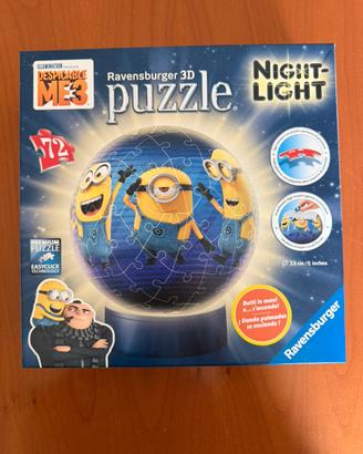 Puzzle 3D Ravensburger Minions Lampada Night Light
