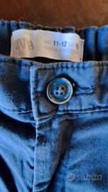PANTALONCINI BERMUDA blu ZARA taglia 11-12 anni