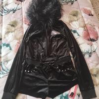 tutina nera in velluto 