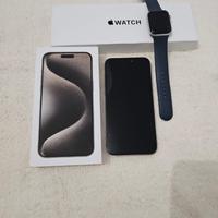 iPhone 15 Pro Max + Apple Watch SE 2