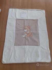 trapunta estiva per letto con orsetto 110x145cm