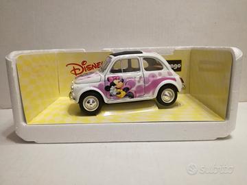 Modello auto fiat 500 walt disney minnie burago